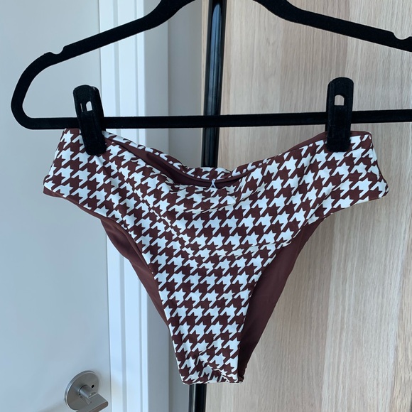 NWT Brown and White Houndstooth Bikini - Picture 6 of 9